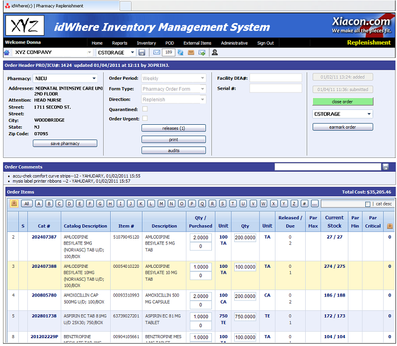 idWhere Inventory Management